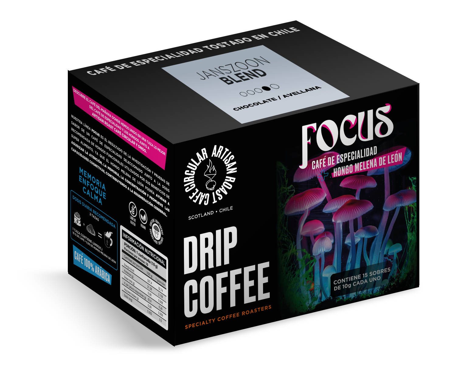 DRIP COFFEE FOCUS Janszoon – Artisan Roast Chile - El Café Circular